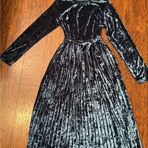 Elegant Velvet Long Sleeve Dress